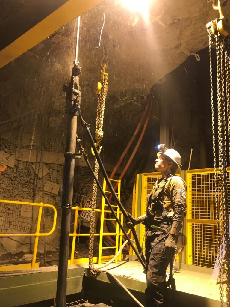 Shaft Refurbishment - Air-legging into the backs at 11L